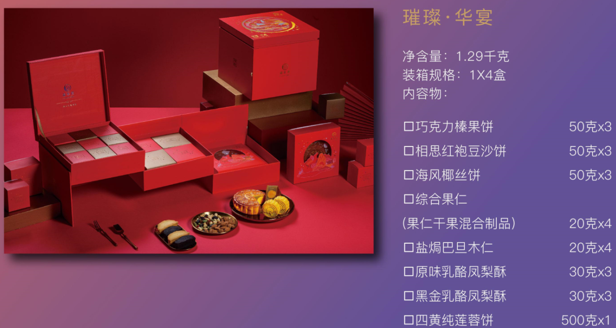 重慶錦華月餅中秋月餅錦華璀璨華宴月餅388元禮盒